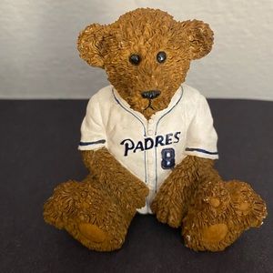 San Diego Padres Teddy Bear Figurine 3” tall